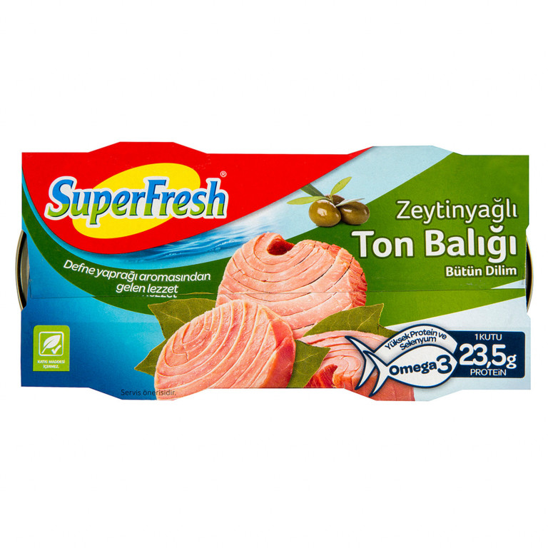 SUPERFRESH TON BALIK ZEYTİNYAĞLI 150gr x 2 ADET Sarper Market